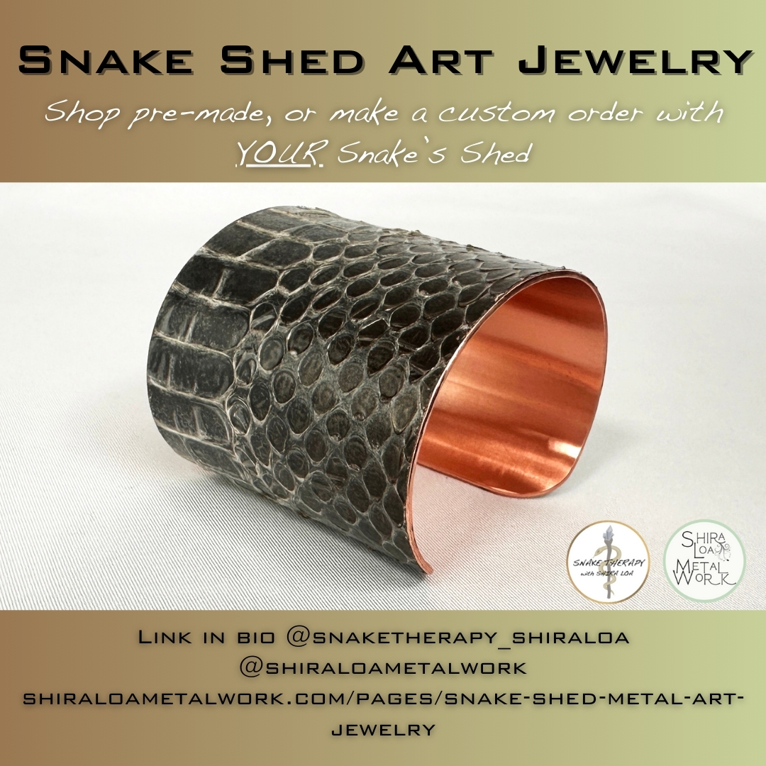 Custom Snake Shed Jewelry
