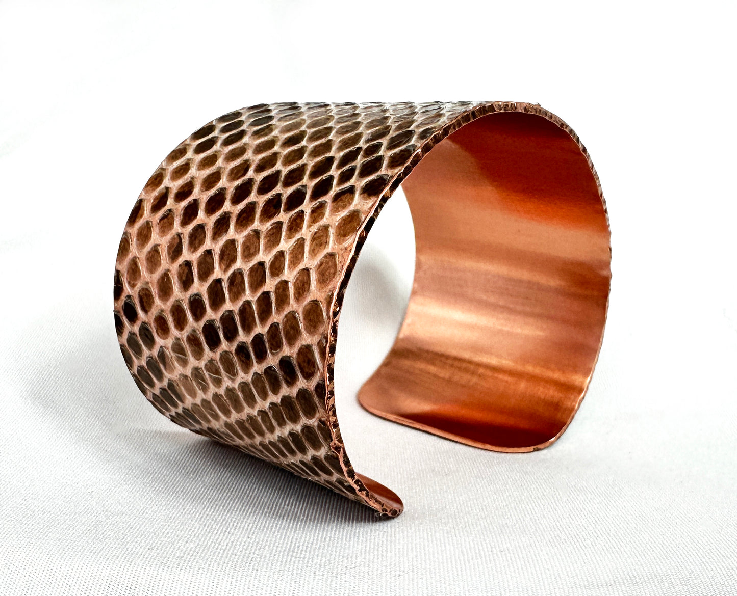 Custom Snake Shed Cuff Bracelet (Bare Metal)