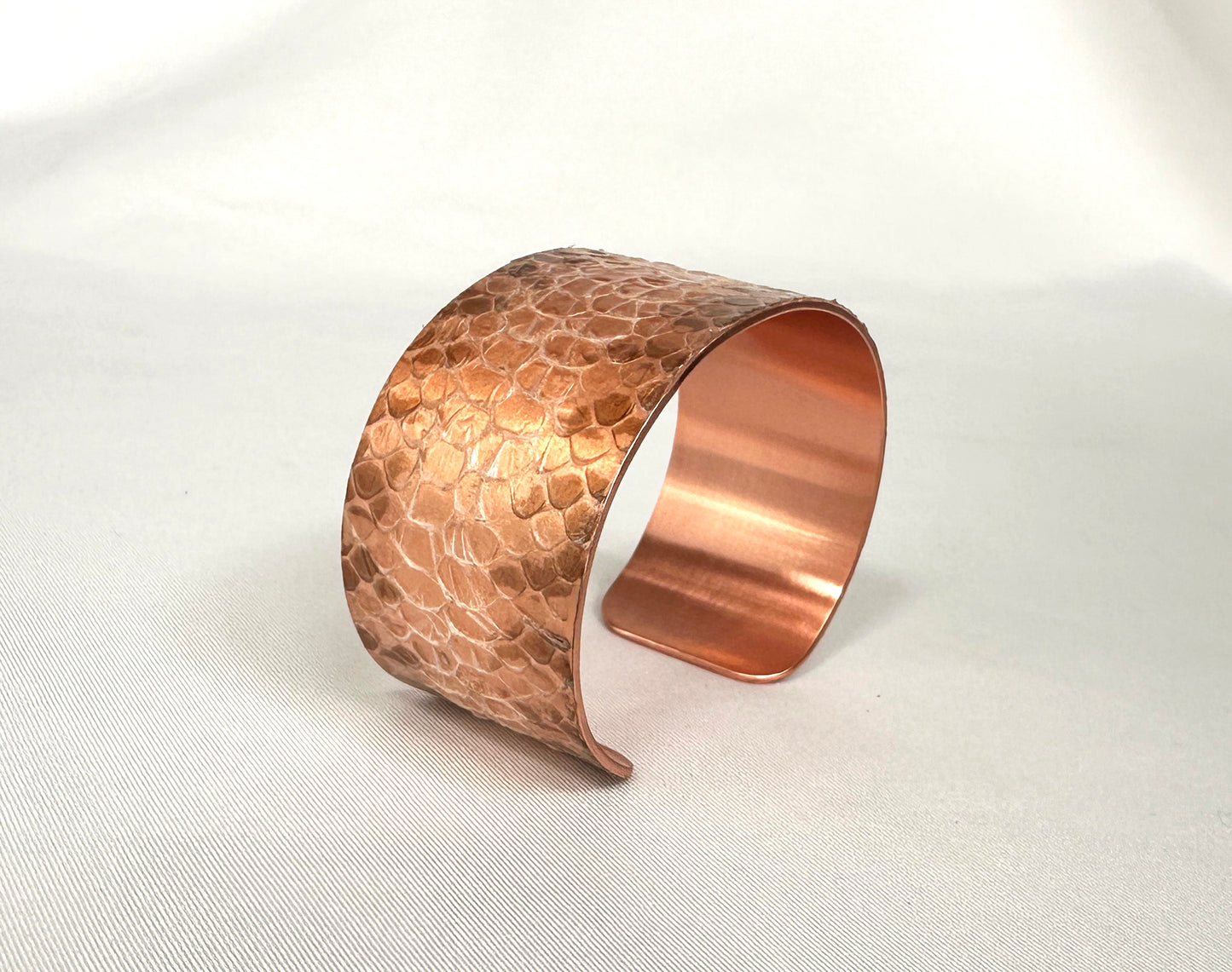 1" Copper Snake Shed Cuff Bracelet (Tarahumara Mountain Kingsnake)