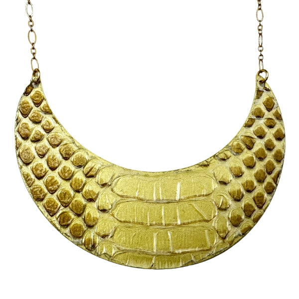 Custom Snake Shed Crescent Pendent (LG)