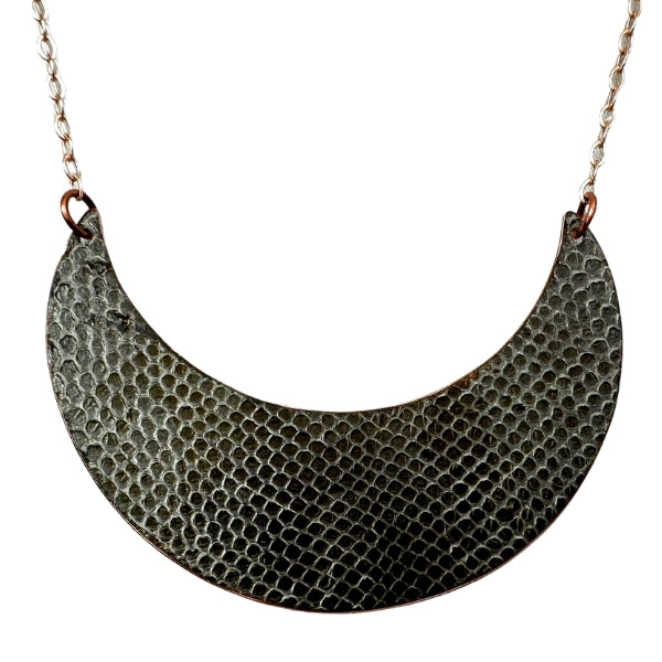 Custom Snake Shed Crescent Pendent (LG)