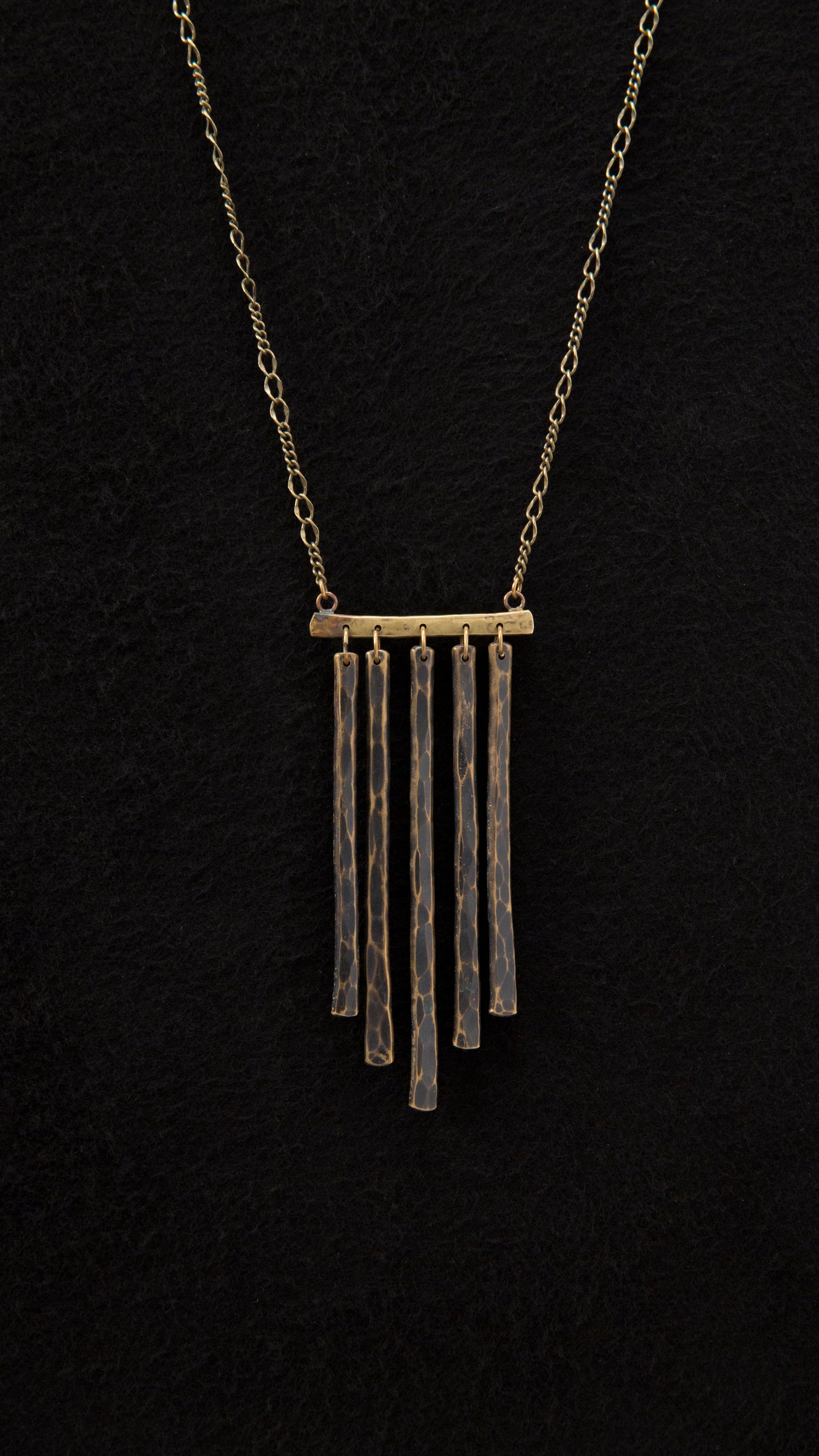 Hammered Bronze Pendent