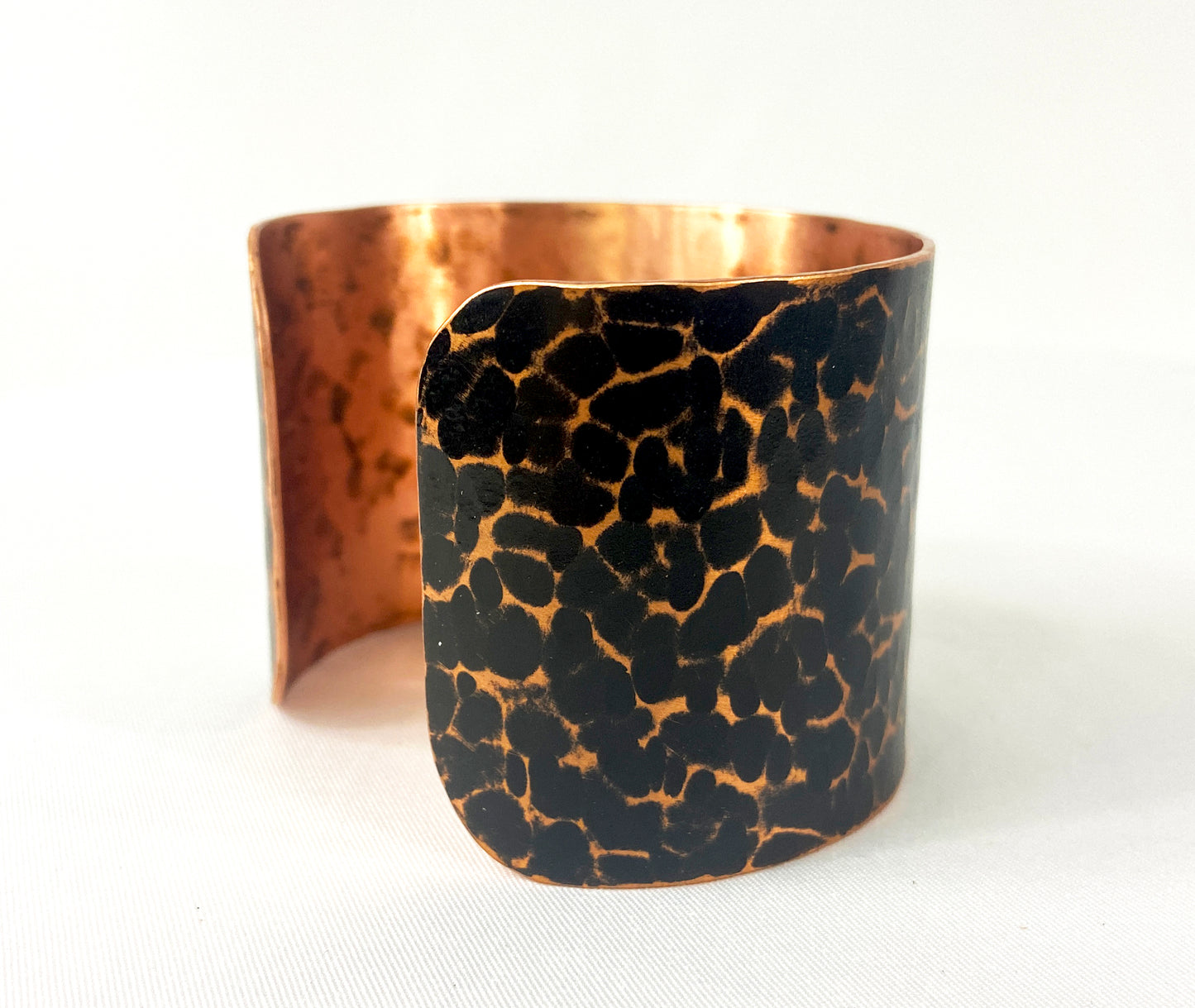 Hammered Copper Cuff with Antique Patina