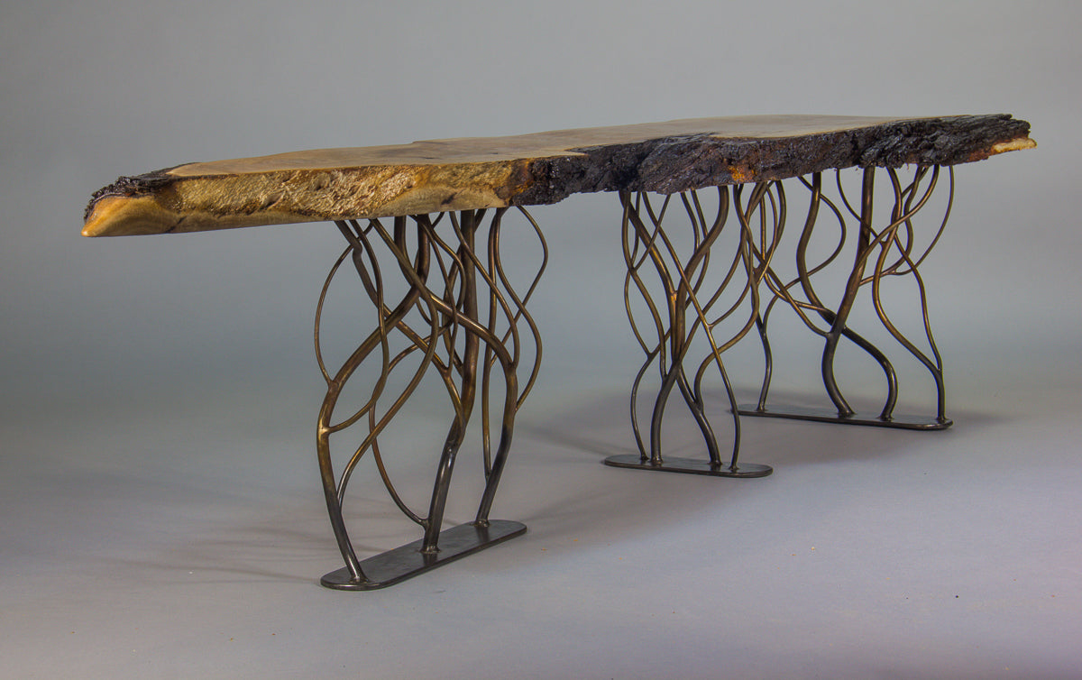 Live Edge Black Acacia Coffee Table