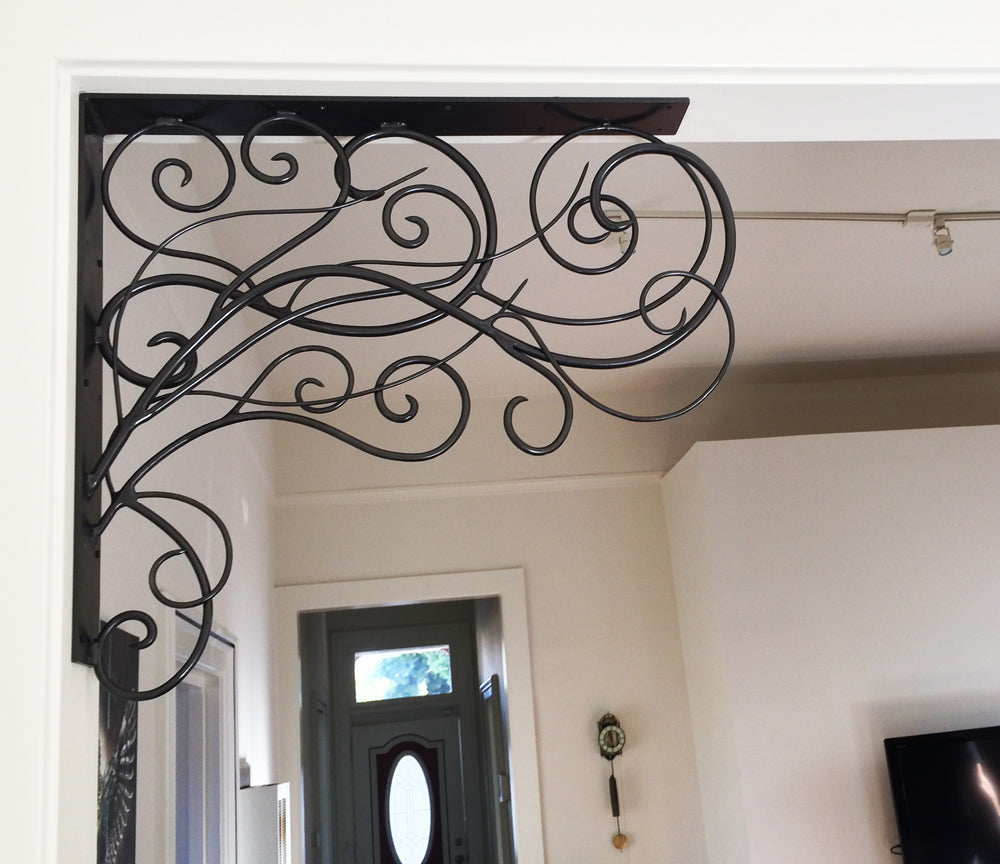 Large Scrolling Steel Sculpture