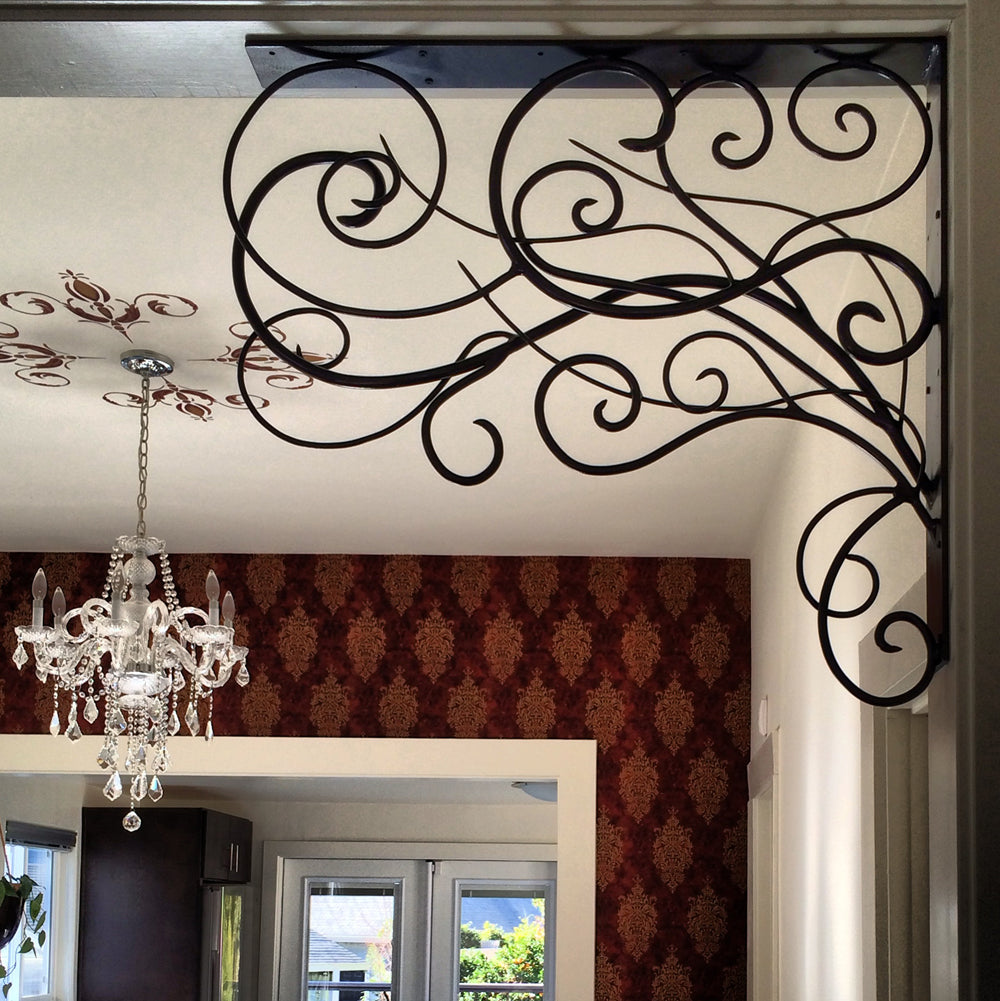 Large Scrolling Steel Sculpture