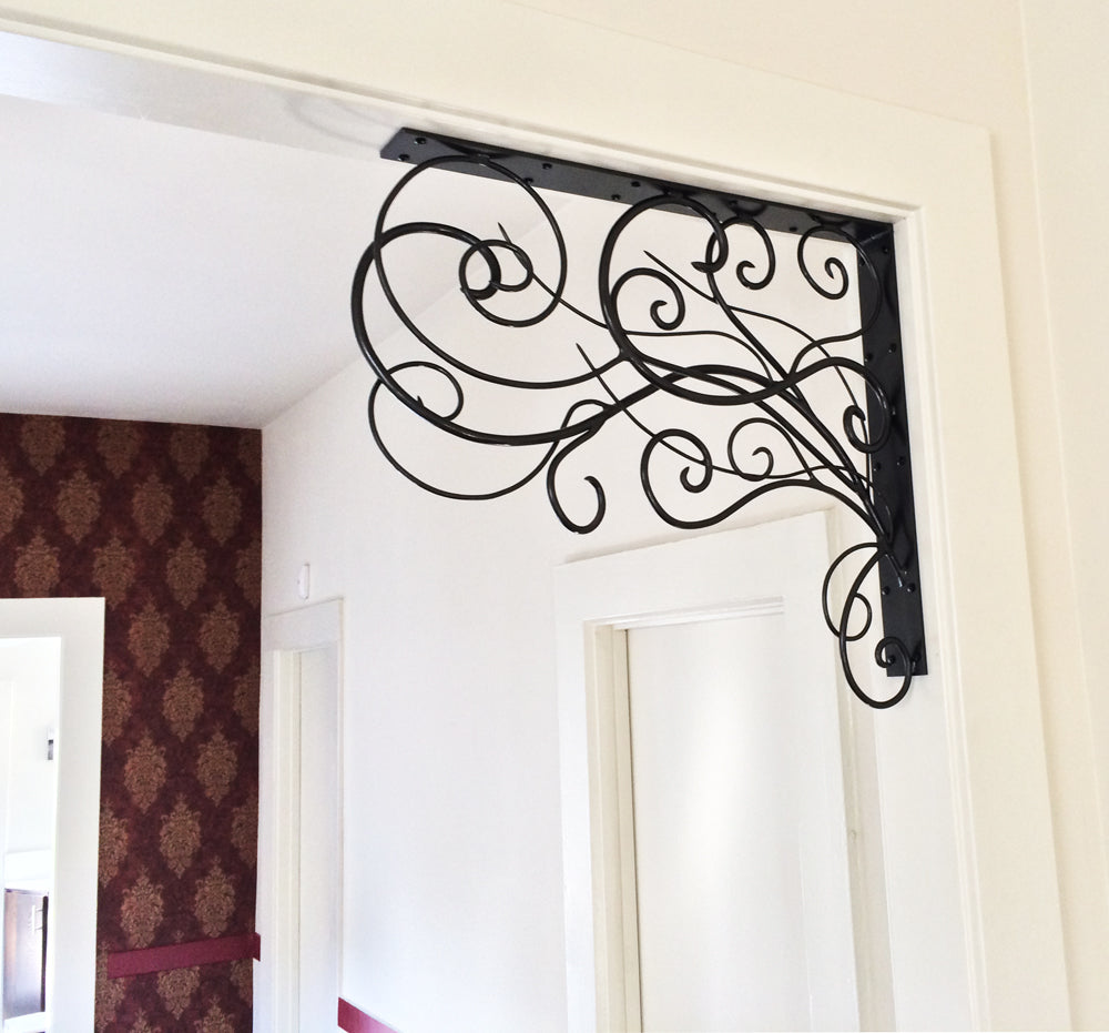 Large Scrolling Steel Sculpture