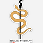 Snake Therapy Die Cut Sticker