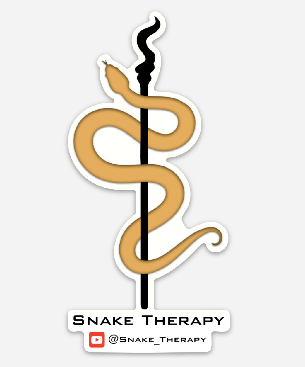 Snake Therapy Die Cut Sticker