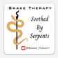 Snake Therapy Soothed By Serpents Square Sticker