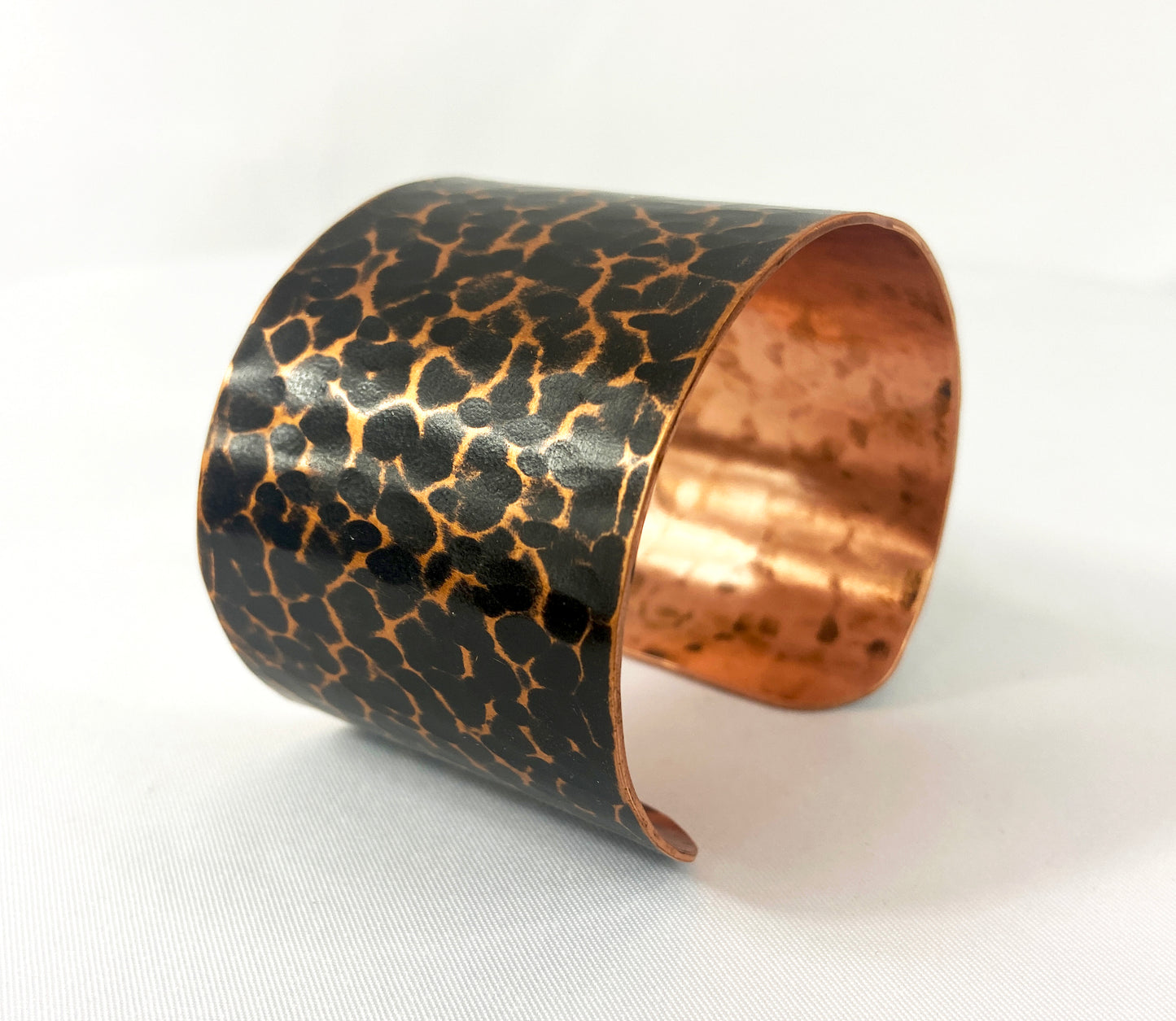 Hammered Copper Cuff with Antique Patina