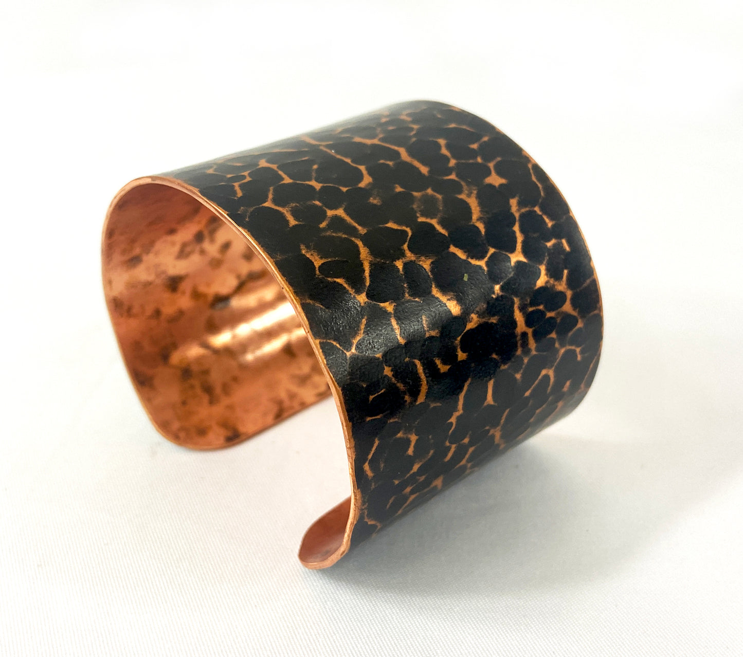 Hammered Copper Cuff with Antique Patina