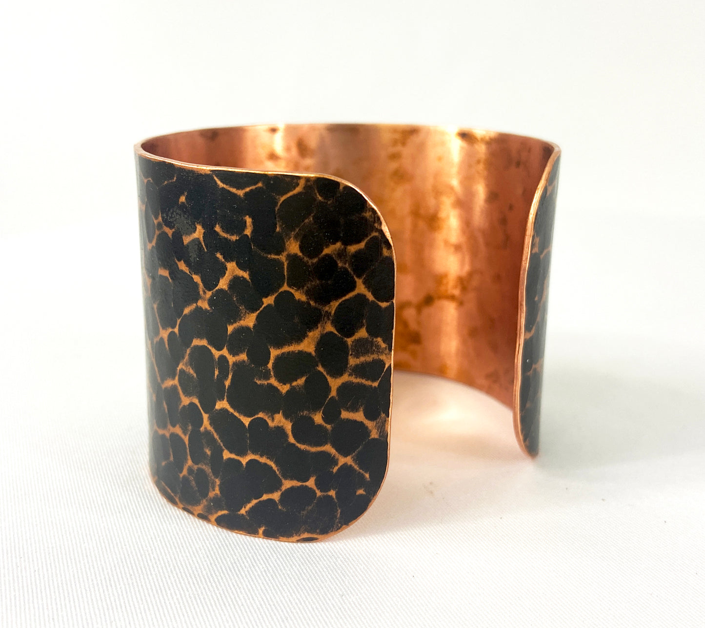 Hammered Copper Cuff with Antique Patina