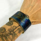 Custom Brass Cuff with Torch Blue Patina