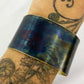 Custom Brass Cuff with Torch Blue Patina