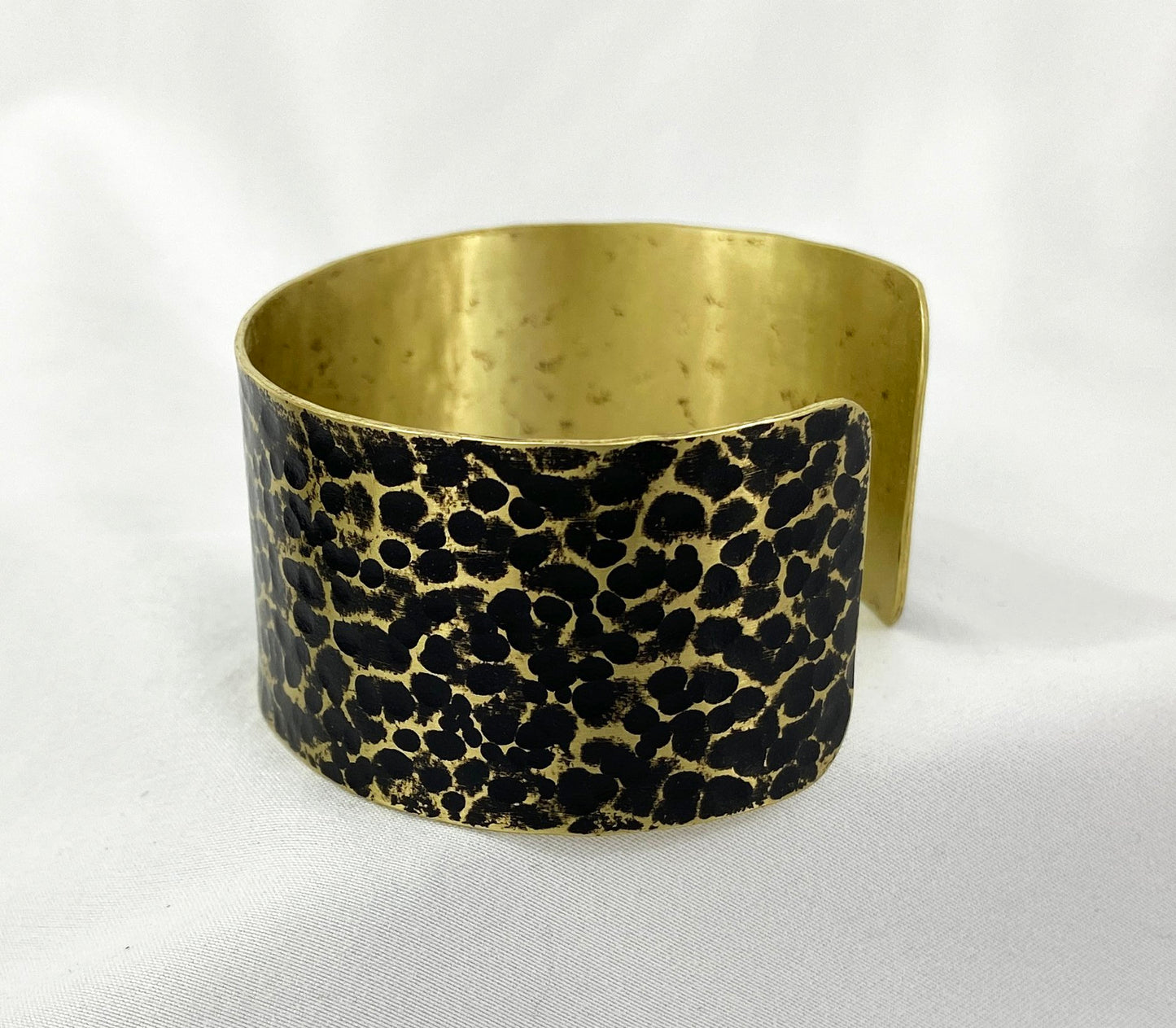 Hammered Antiqued Brass Cuff Bracelet