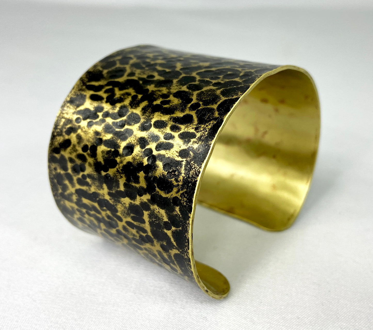 Hammered Antiqued Brass Cuff Bracelet