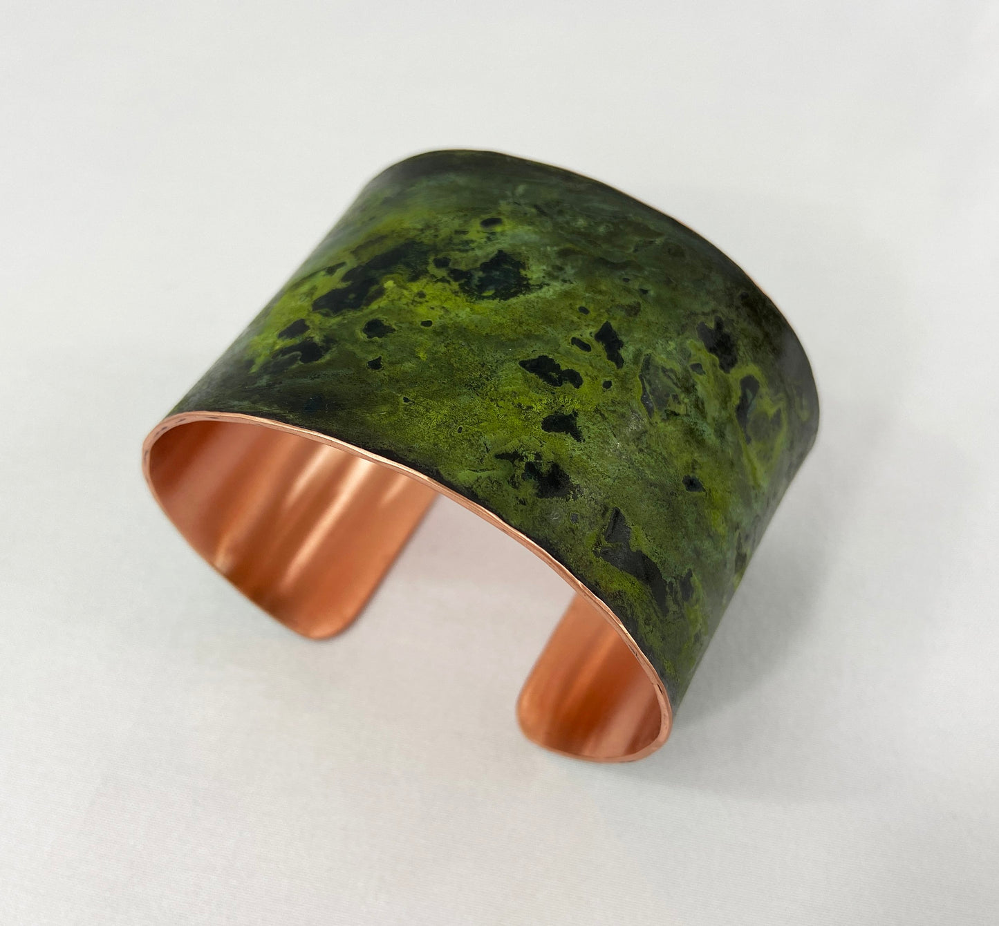 Green Copper Cuff Bracelet